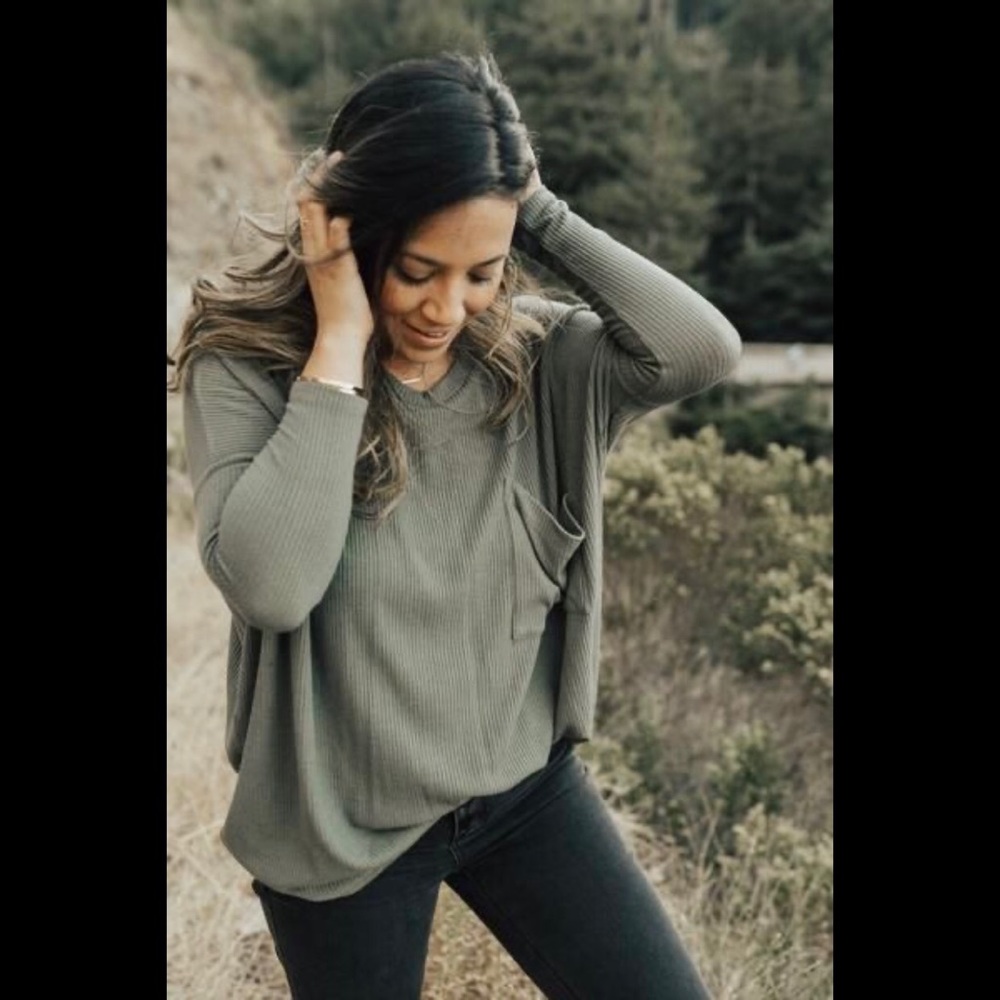 CJLA “Carson” Top in Olive